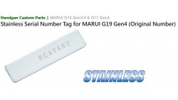 Guarder Stainless Serial Number Tag for MARUI G19 Gen4 (Original Number)